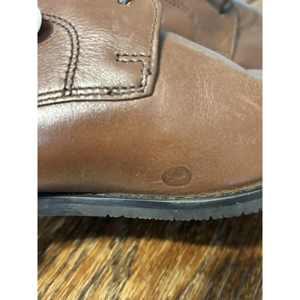 Rockport Derby Men 9 Brown New Waterproof Leather Plain Toe Shoes CI5263